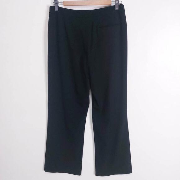 Lafayette 148 Black Dress Pants Size 12 Stretch Wool Straight Leg - Picture 7 of 9